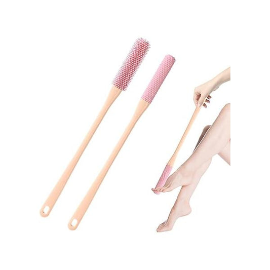 2PCS Toe Gap Cleaning Brush Long Handle, 15.7" Cleaners Between Toes