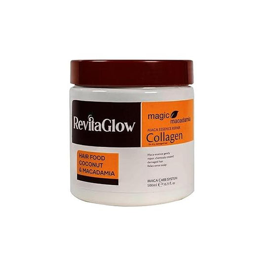 Hair Treatment Masks - Collagen Mask for Dry Damaged Deep Moisturizing Care Argan Oil Repair Natural Nourishing Masque 16.9 fl Oz 500ml