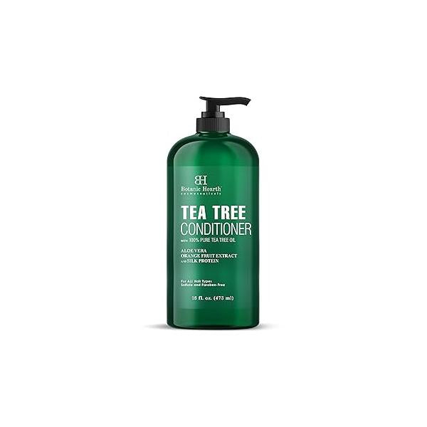 Botanic Hearth Tea Tree Conditioner | For All Hair Types Fights Dandruff & Dry Scalp With Vitamin C, Peppermint Oil, Rosemary Oil Lavender Sulphate Paraben Free 16 fl oz