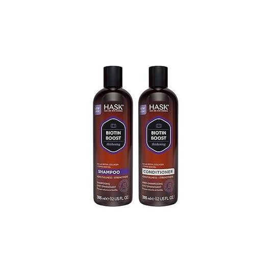 HASK BIOTIN BOOST Shampoo and Conditioner Set Thickening for all hair types, color safe, gluten-free, sulfate-free, paraben-free - 1