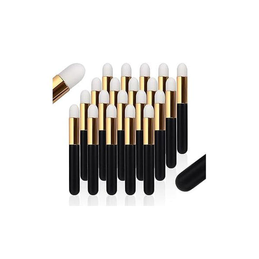 BEYELIAN 20 Pcs Lash Shampoo Brush Set, Eyelash Extension Cleanser, Blackhead Remover, Nose Pore Deep Cleaning, Soft and Comfortable Facial Makeup Remover Tools White