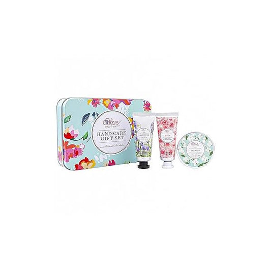 BODY & EARTH # LOVE Hand Cream Gift Set, Lotion Sets for Mothers Day Gifts, Care Set with Shea Butter, Travel Size Women, 2 Exfoliating Cream, Birthday Gifts Box