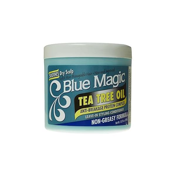 Blue Magic Tea Tree Leave-In Hair Styling Conditioner, 13.75 Ounce, 12 fl oz