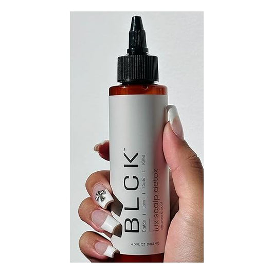 BLCK Lux Scalp Detox Hair Serum Cleanser for Braids, Locs, Curls and Kinks 4 oz / 118.3 ml