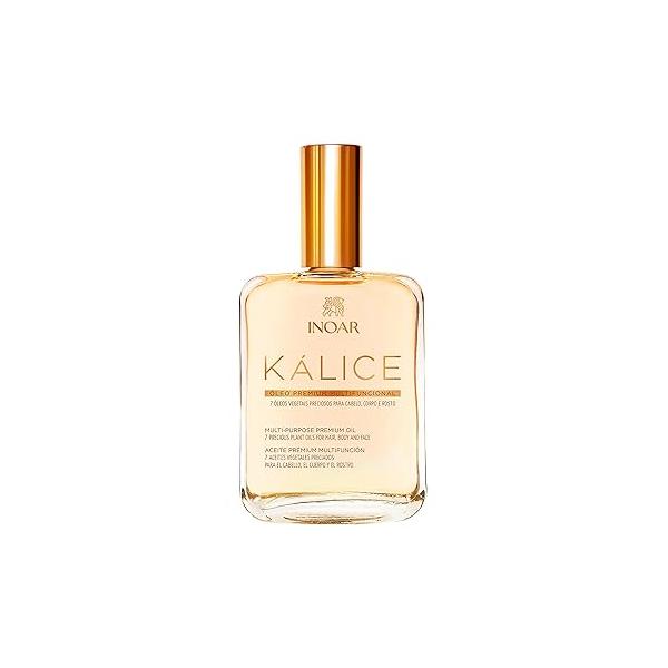 INOAR Kalice Óleo Essential Oil Blend Multi-Purpose Moisturizing & Regenerating Serum for Hair, Face Body, 3.4 fl oz