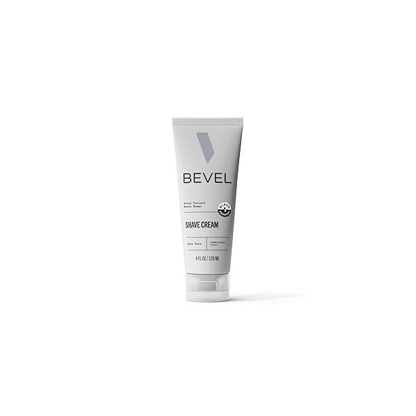 Bevel Shaving Cream for Men, Moisturizing Shave with Aloe Vera and Vitamin E to Soothe Skin Prevent Razor Bumps, 4 Fl Oz (Packaging May Vary)