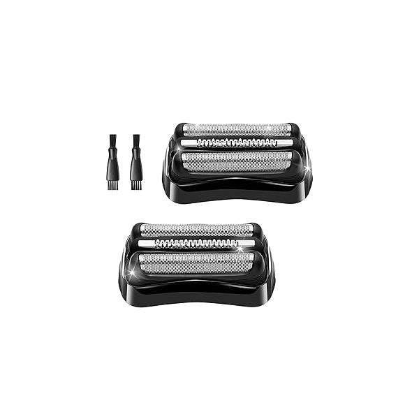 Braun 21B 2PCS, Series 3 Electric Shaver Replacement Head Compatible, Heads for Men Razor Shaving Blades Fit 3: 3040s 3000s 3050cc 3010s 3070cc 3080s