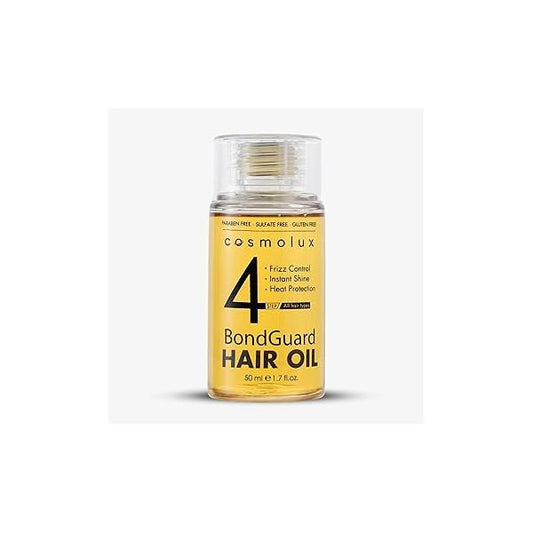 BondGuard Bonding Oil, Heat Protectant & Repair Oil for Damaged, Color-Treated Frizzy Hair, Adds Shine Tames Frizz, Lightweight Vegan - 1.7 fl oz (50 mL)