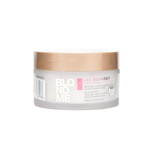 BLONDME All Blondes Light Mask 6.7 Fl Oz - Builds New Bonds Increases Shine and Nourishing Fine to Normal Blonde Hair