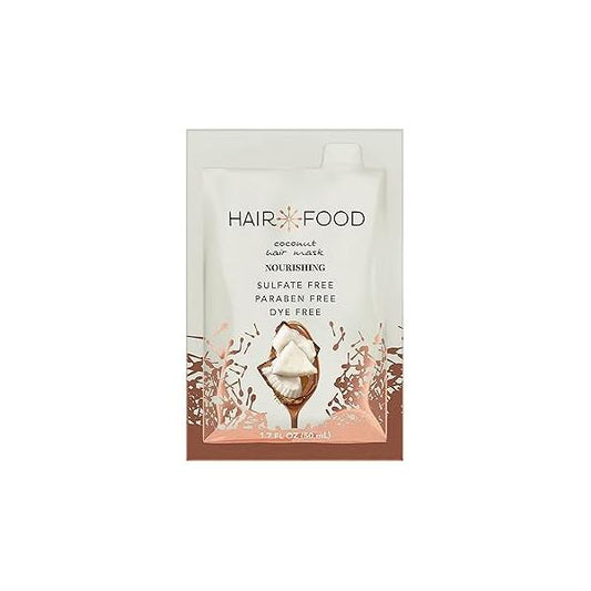 Hair Food Moisturizing Mask for Curly Hair, Coconut, Paraben & Dye Free 1.7 fl oz, 10 Count