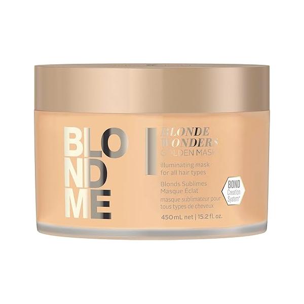 BLONDME All Blondes Golden Mask 450ml - Builds New Bonds Increases Shine and Brightens Hair