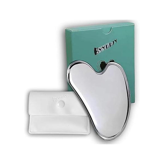 BYYDDIY Spherical Surface Stainless Steel Gua Sha Facial Tools, Metal for Face,Tighten Skin Massage, Guasha Beauty Tool Body Eyes (W-s)