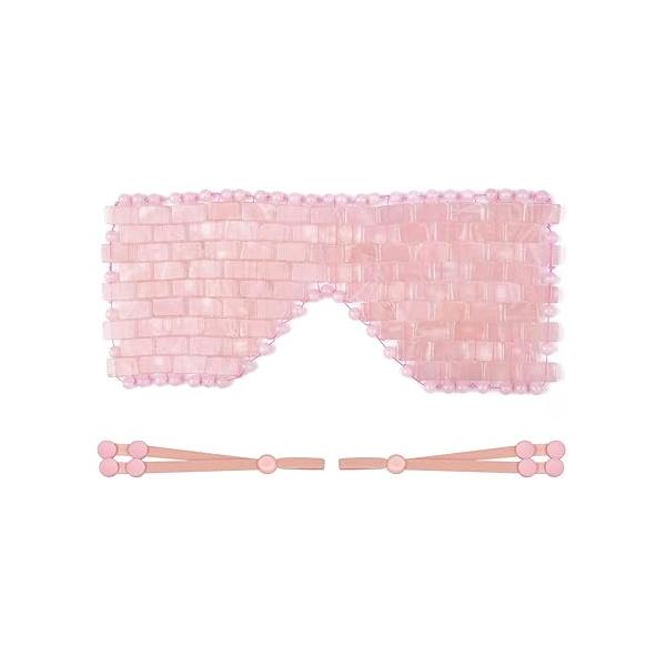 ideayard Crystal Eye Mask - Cooling Jade & 100% Clear Quartz Soothe Stone