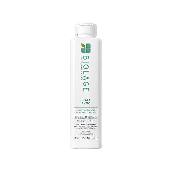 Biolage Scalp Sync Clarifying Shampoo - Residue & Buildup Remover, For Oily Scalp, With Fermented Tea Glycolic Acid, Vegan Paraben-Free, Packaging May Vary