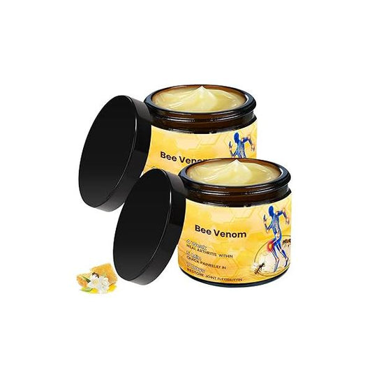 2Pcs Botulinum Toxin & Bee Venom Bone Cream,Bee Joint Gel with Natural Formula for Back,Neck,Knee,Hands,Feet