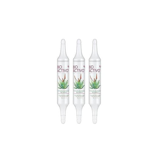 Bioactive Aloe Vera Capilar Cell Extract Ampoules 3 Pack - 0.61 oz Each, Intensive Hair Repair and Hydration Treatment