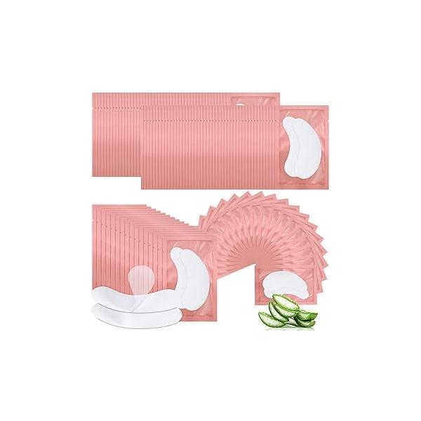 200 Pairs Under Eye Gel Pads Natural Eyelash Extension Patches Kit for Supplies Bulk Beauty Tools, Fit Most Shape