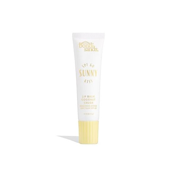 Bondi Sands Sunny Kiss SPF 60 Coconut Crush Lip Balm, Nourishing + Hydrating Broad Spectrum Sunscreen, Long-Lasting Protection, Glossy Finish, 0.3 Oz