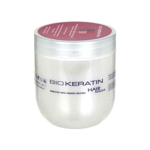Bio Keratin - Hydrating Hair Masque 16.9 Fl.Oz (500ml). Nourishes & Restores Elasticity Hair.