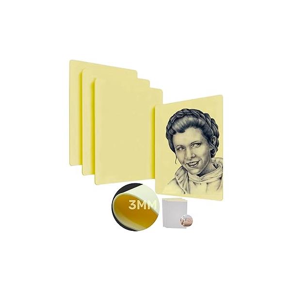 3MM Tattoo Skin - 13-Piece Set, Practice Kit Includes: 3 Fake Skins + 10 Transfer Papers, Perfect for Beginner Gun (Thick, Double-Sided)