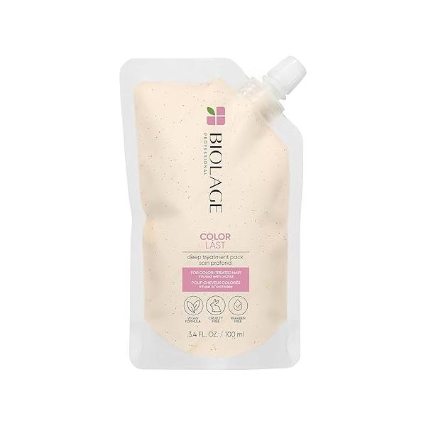 Biolage ColorLast Deep Treatment Pack - Mutli-Use Hair Mask That Helps Maintain Color, Vegan & Paraben-Free, 3.4 Fl Oz