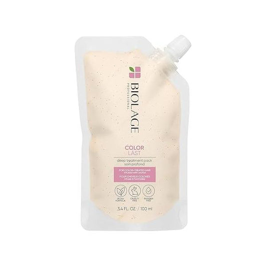 Biolage ColorLast Deep Treatment Pack - Mutli-Use Hair Mask That Helps Maintain Color, Vegan & Paraben-Free, 3.4 Fl Oz