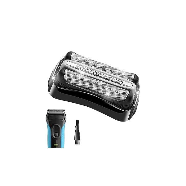 Braun 21B 2PCS, Series 3 Electric Shaver Replacement Head Compatible, Heads for Men Razor Shaving Blades Fit 3: 3040s 3000s 3050cc 3010s 3070cc 3080s