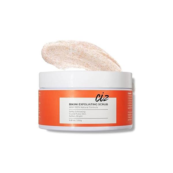 Bikini Area Exfoliator, Exfoliating Scrub for Area, Ingrown Hair Treatment Razor Bump Sugar Shaving Exfoliator Women
