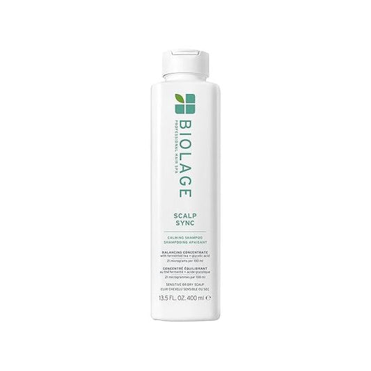 Biolage Scalp Sync Calming Shampoo - Gently Cleanses Dry & Sensitive Scalps, Hydrates Soothes, Fermented Tea Blend Glycolic Acid, Vegan Paraben-Free