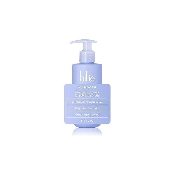Billie - V Smooth Shave Gel + Cleanser for Pubic Hair & Skin pH-Balanced Fragrance-Free Gynecologist-Approved 6.5 oz.