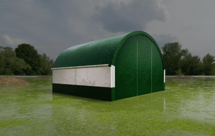 Chery Industrial Large Chicken Coop Metal Chicken Run Dome Shape Walk-in Fence, 12.4 ft ×12.4 ft