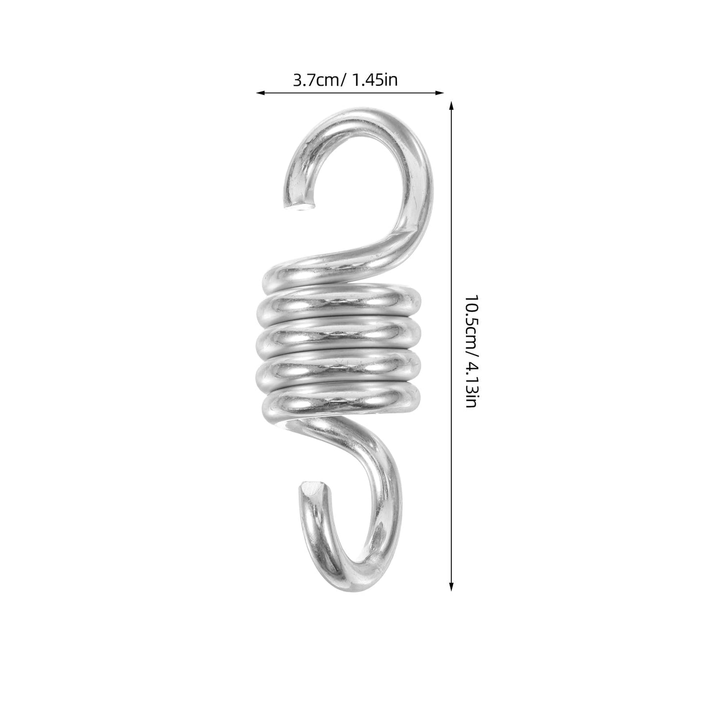 Hemobllo 2Pcs Porch Swing Hanging Kit Swing Spring Silver Heavy Duty For Indoor Relaxation